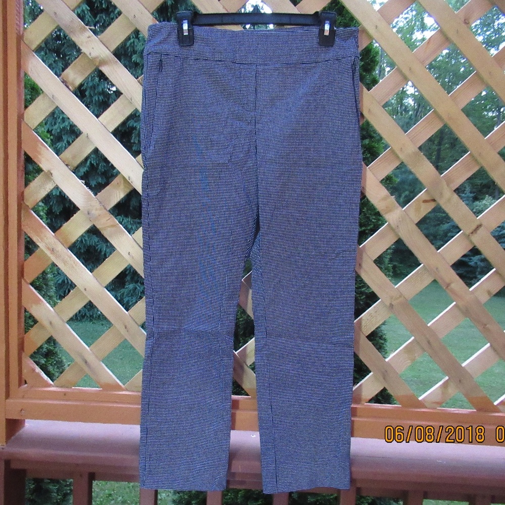 Navy/White check, Margaret M Slimming pant